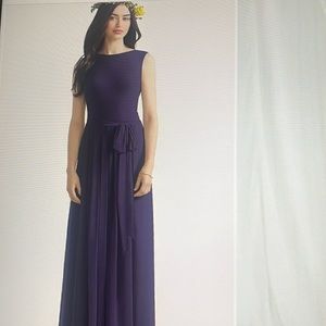 NWT Social full length sleeveless dress.  Size 8